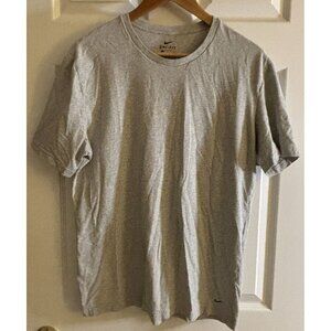 NIKE Dri-Fit Gray Tee Mens Size XL Short Sleeve Althleticwear Workout T-shirt